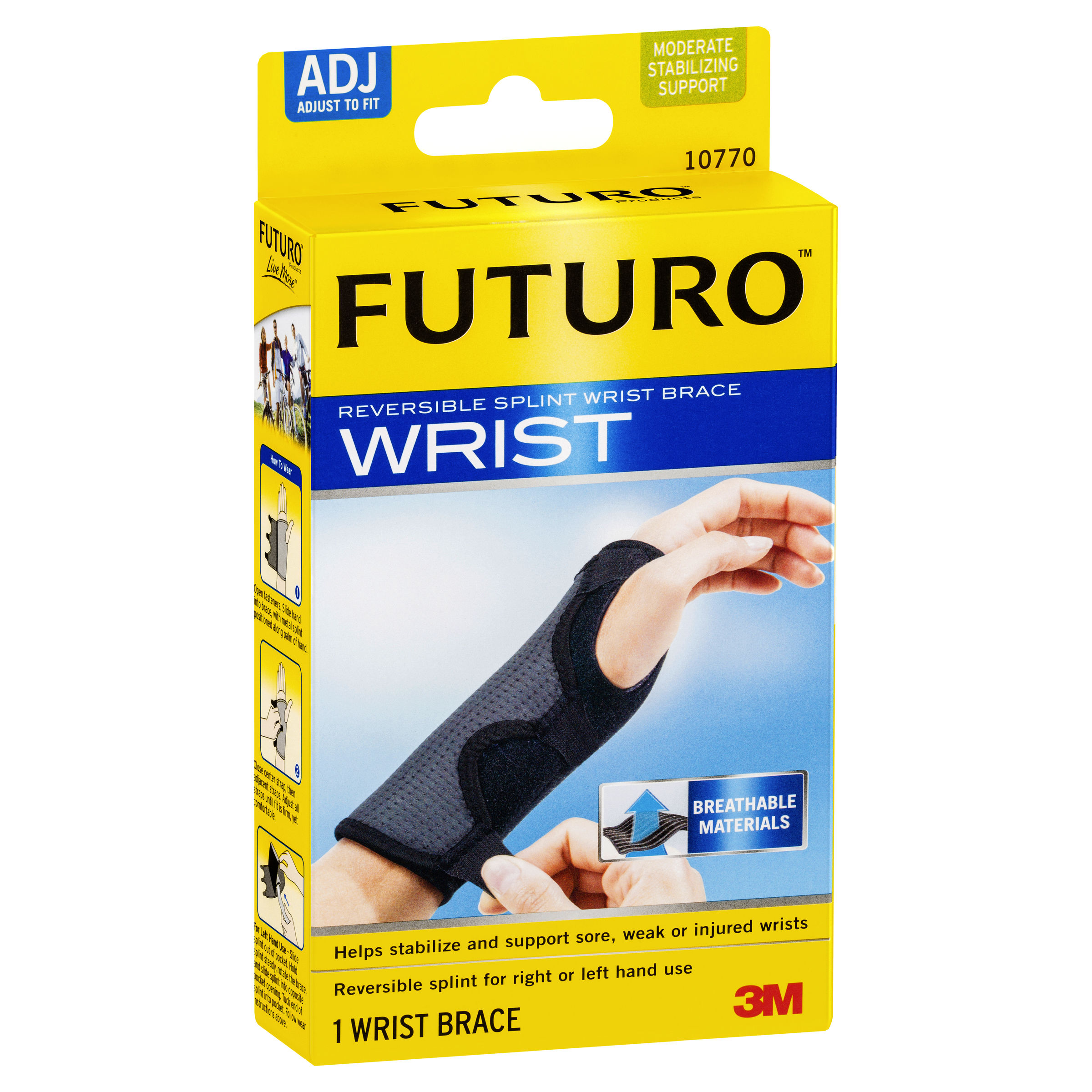 Futuro Reversible Splint Wrist Brace Adjustable