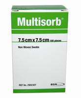 Multisorb Gauze Swabs 7.5x7.5cm Pk100