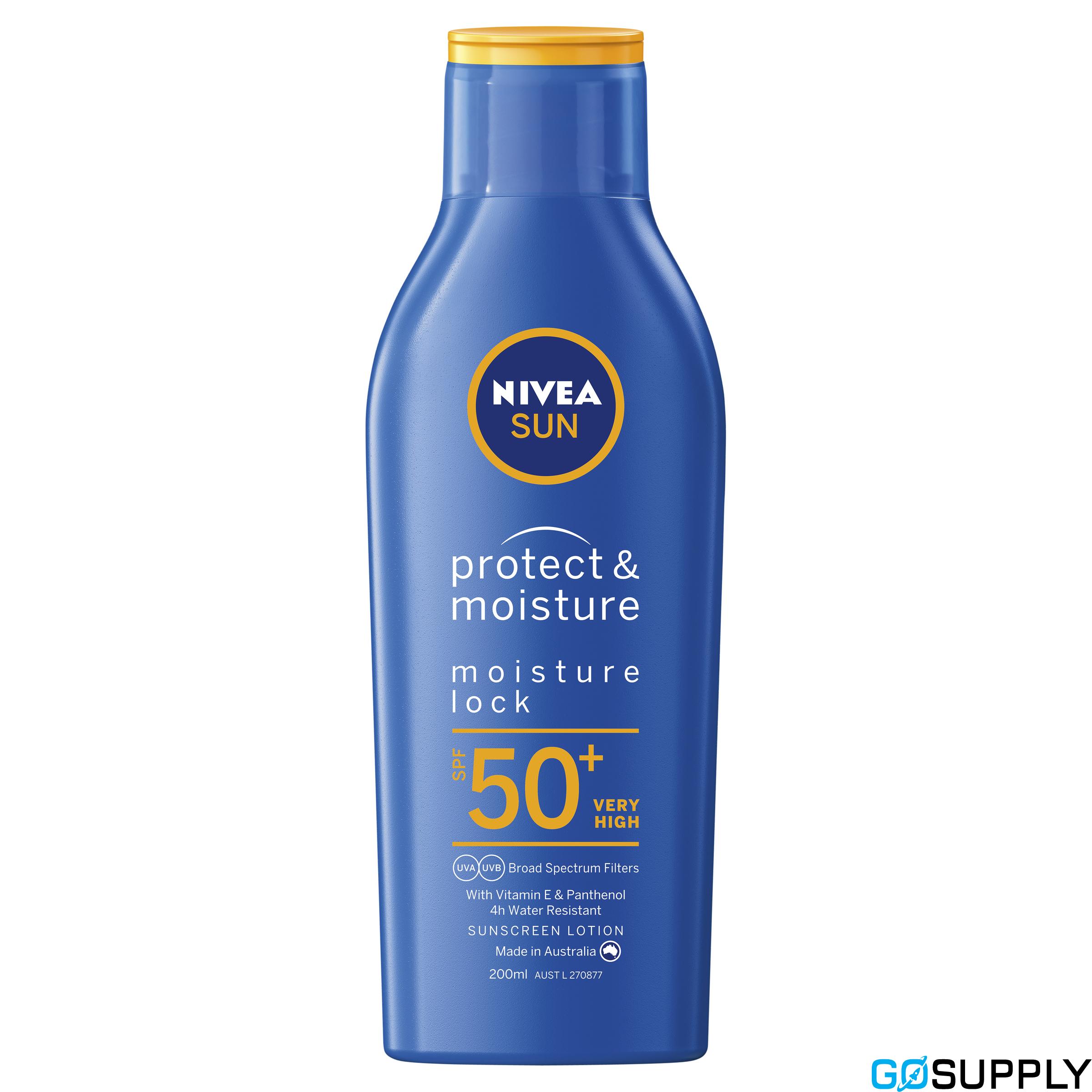 NIVEA Protect & Moisture Moisturising Sunscreen SPF50+ 200ml