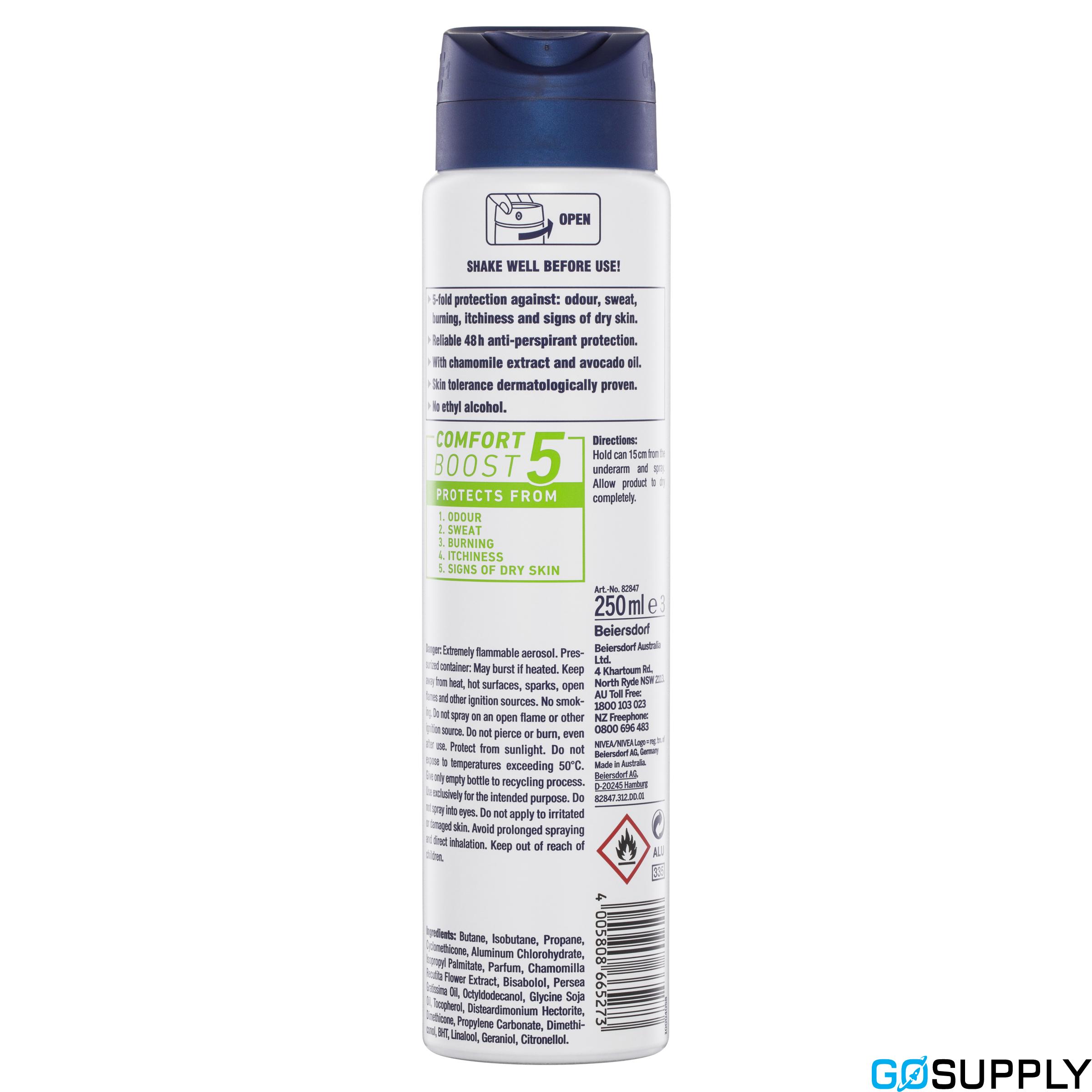 NIVEA Sensitive Protect Aerosol Deodorant - Volume: 250ml