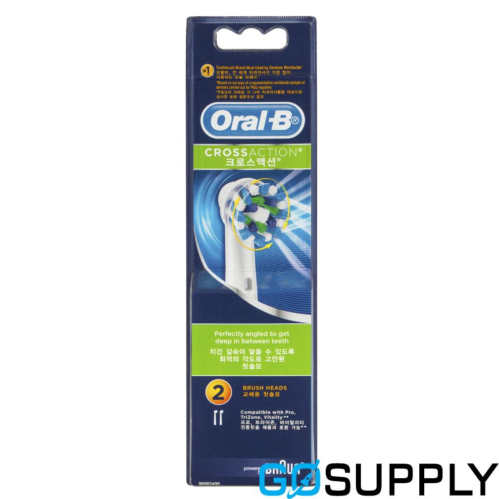 Oral-B CrossAction Replacement Brush Heads 2 Pack