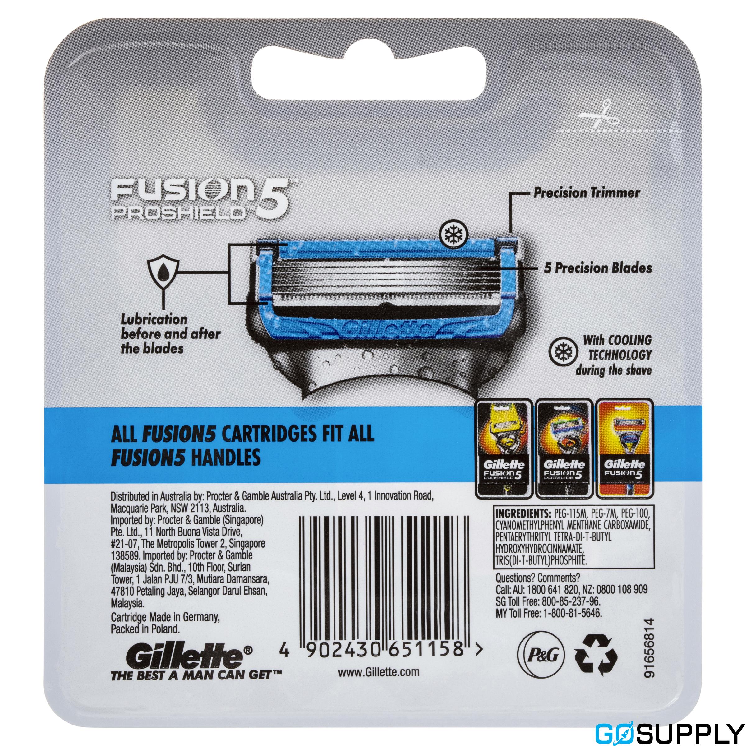 Gillette Fusion5 ProShield Chill Cartridges - Pack Size: 8 Pack Pack Size: 8 Pack