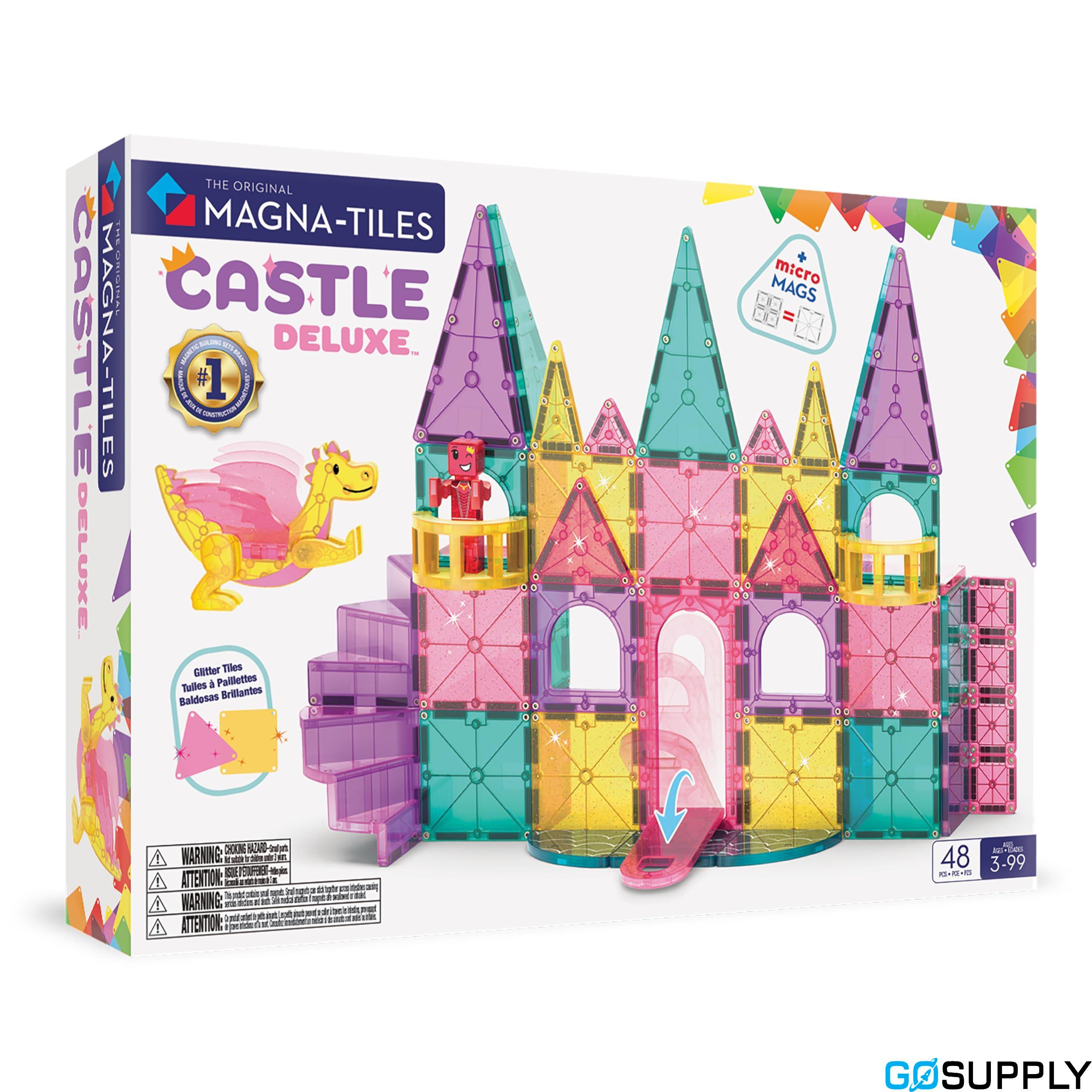 50 Piece Magnetic Tiles Castle Set