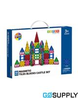 50 Piece Magnetic Tiles Castle Set