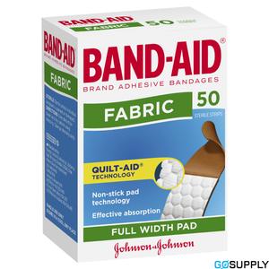 Band-Aid Fabric Strips - Pack Size: 50 Pack - Packet (50 Single)