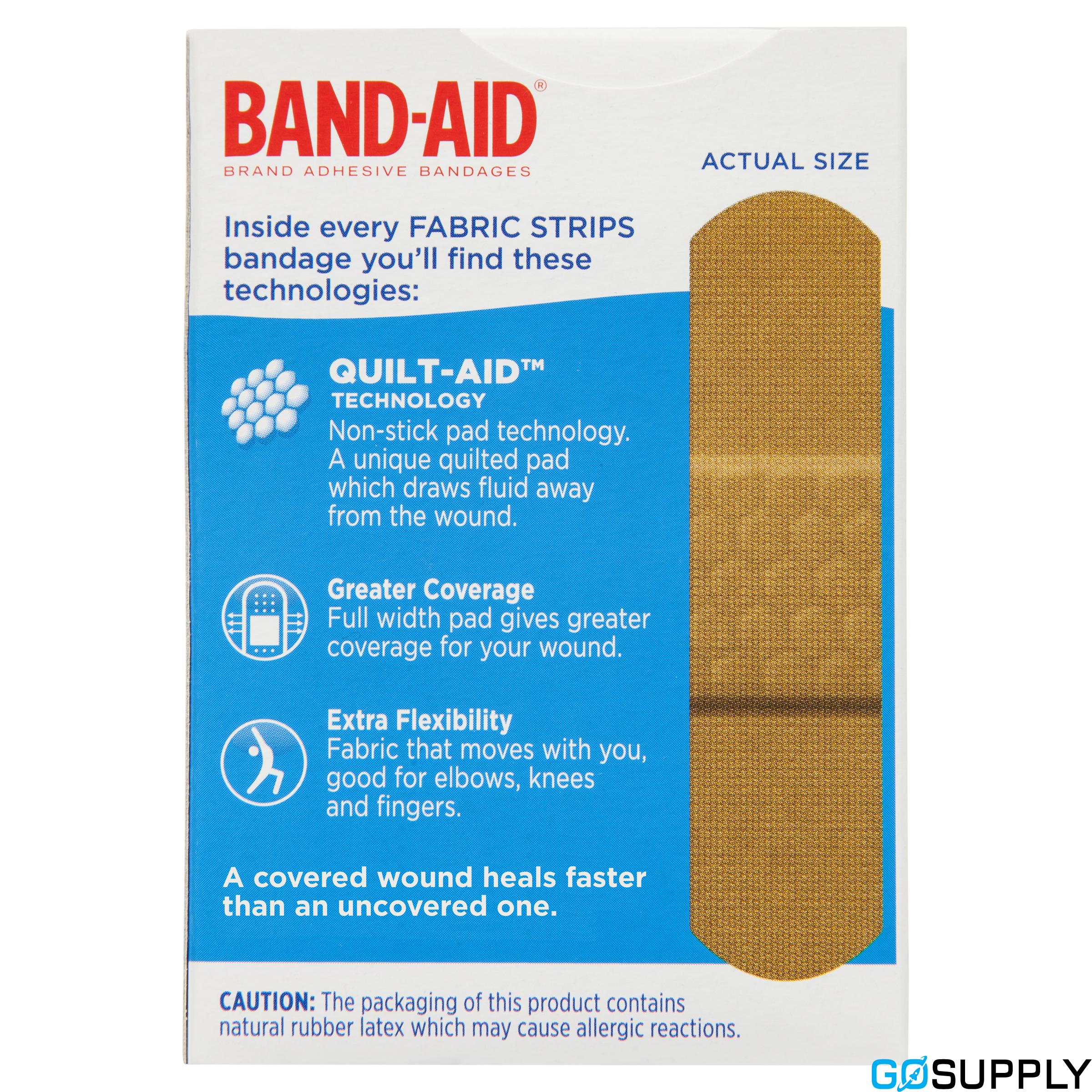 Band-Aid Fabric Strips - Pack Size: 50 Pack