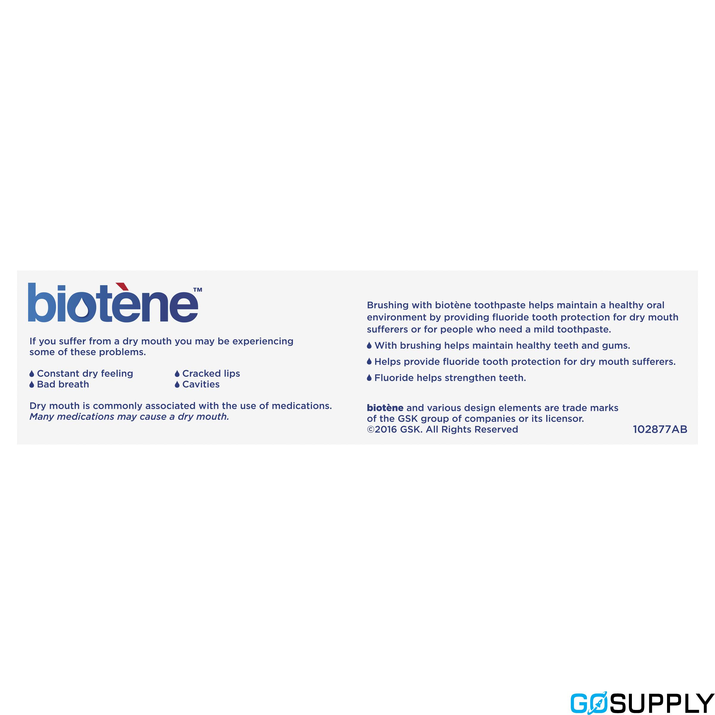 Biotene Dry Mouth Relief Fluoride Toothpaste - Flavour: Fresh Mint Original Volume: 120g