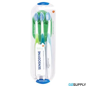 Sensodyne Daily Care Toothbrush - Type: Soft Pack Size: 3 pack - Packet (3 Single)