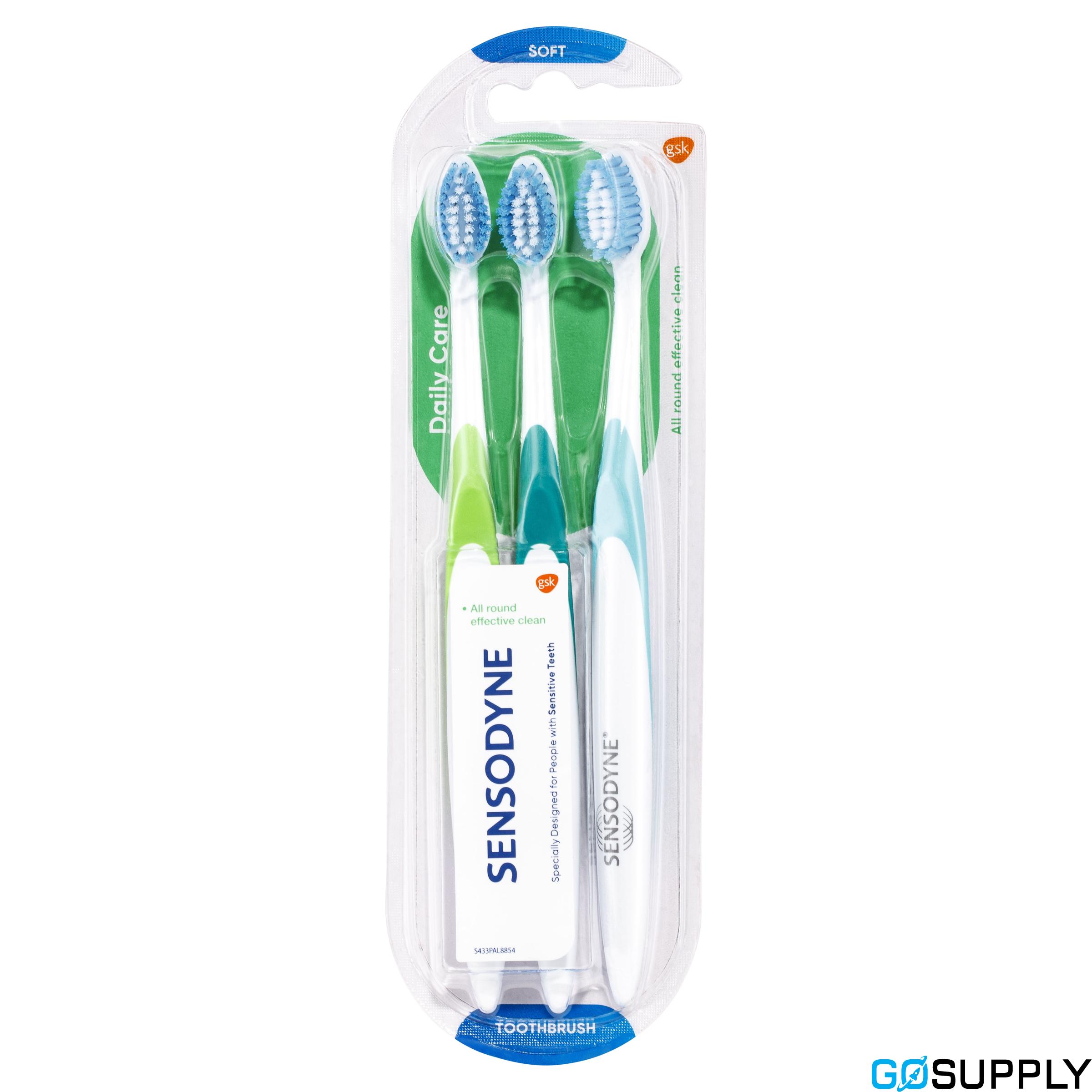 Sensodyne Daily Care Toothbrush - Type: Soft Pack Size: 3 pack