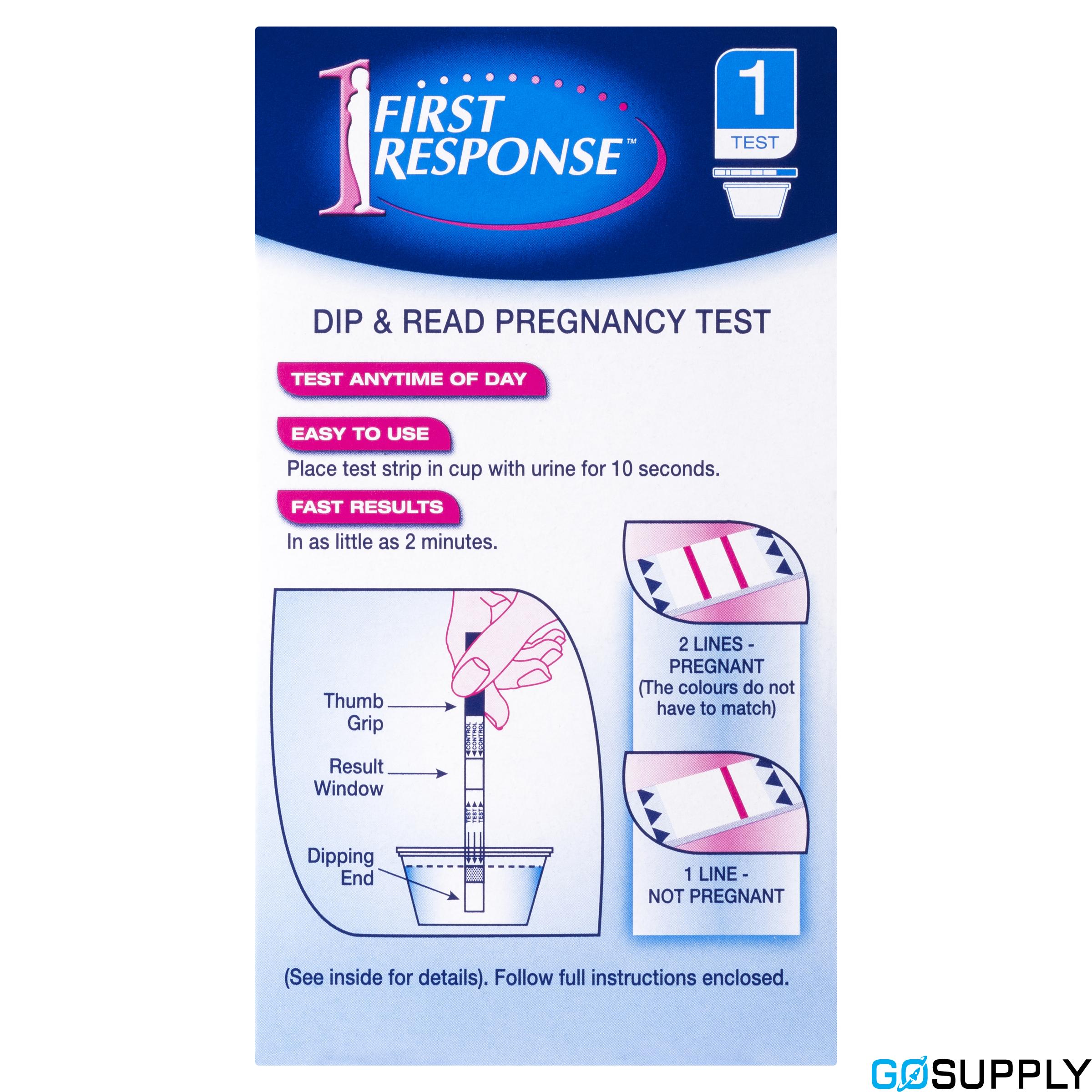 First Response Dip And Read Pregnancy Test 1 Pack