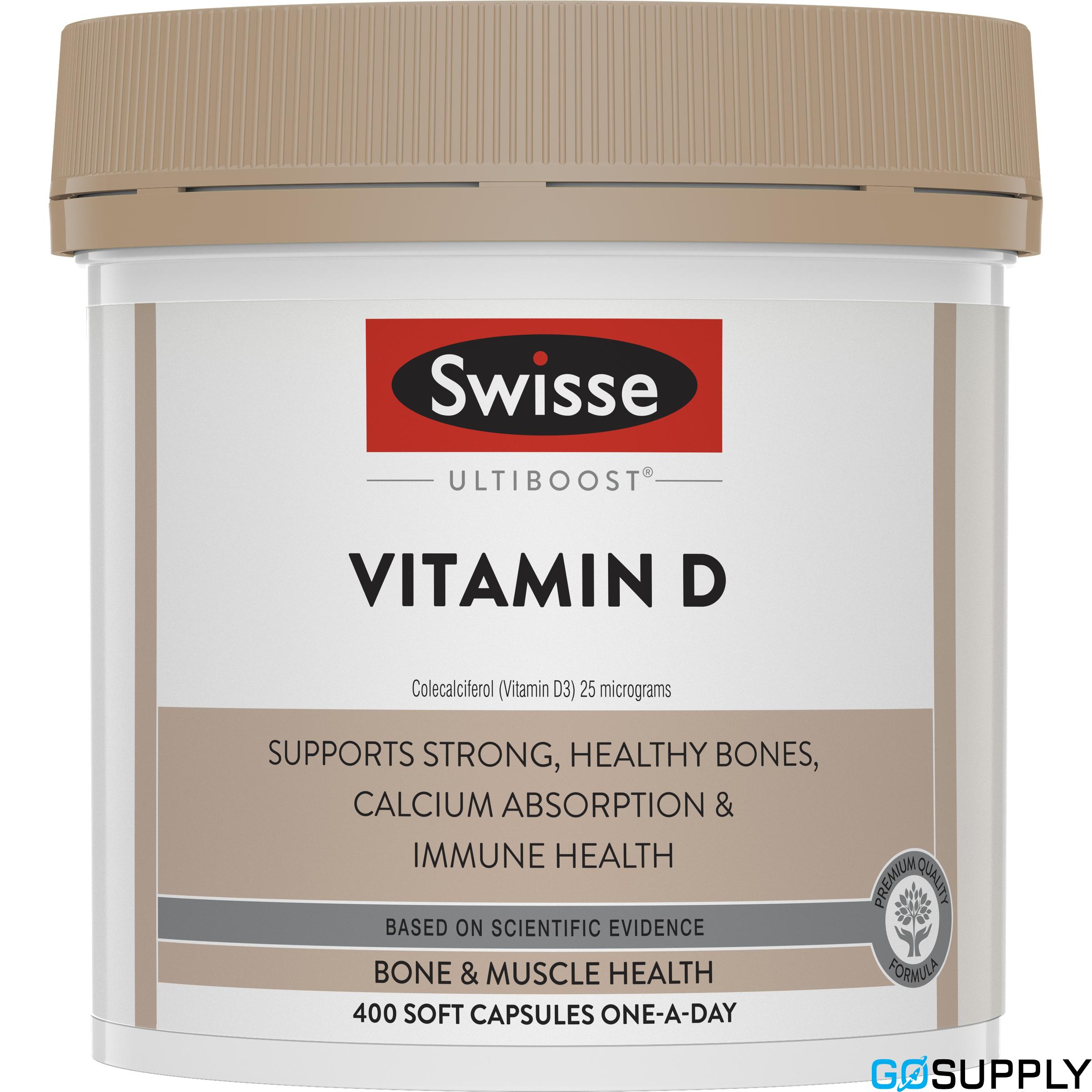 Swisse Ultiboost Vitamin D - Pack Size: 400 capsules