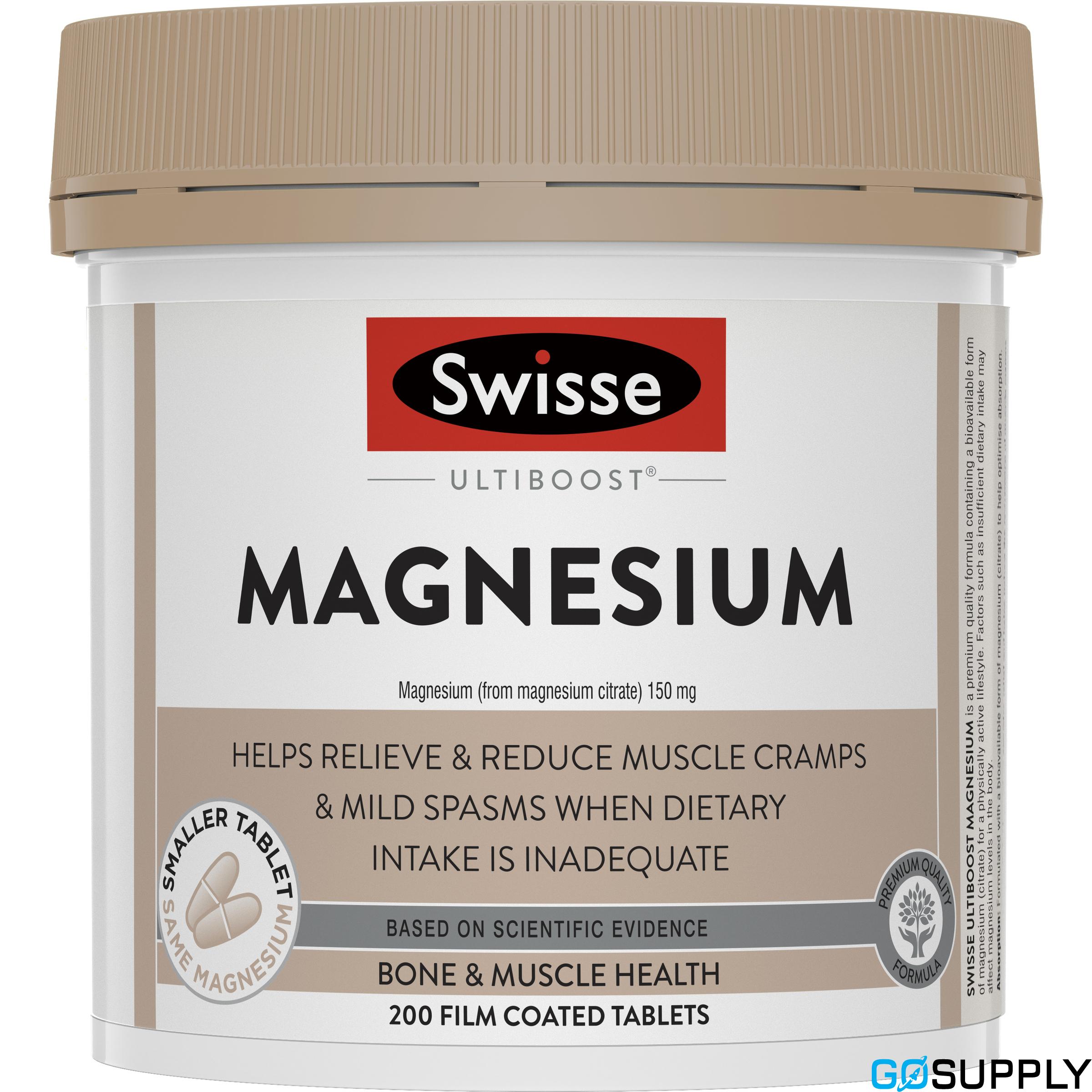 Swisse Ultiboost Magnesium - Pack Size: 200 Tablets