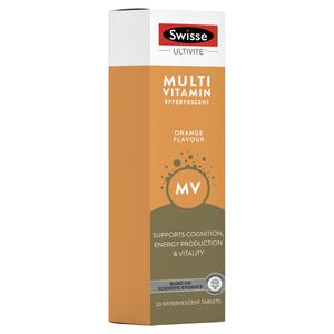 Swisse Ultivite Multivitamin Effervescent - Pack Size: 20 Tablets