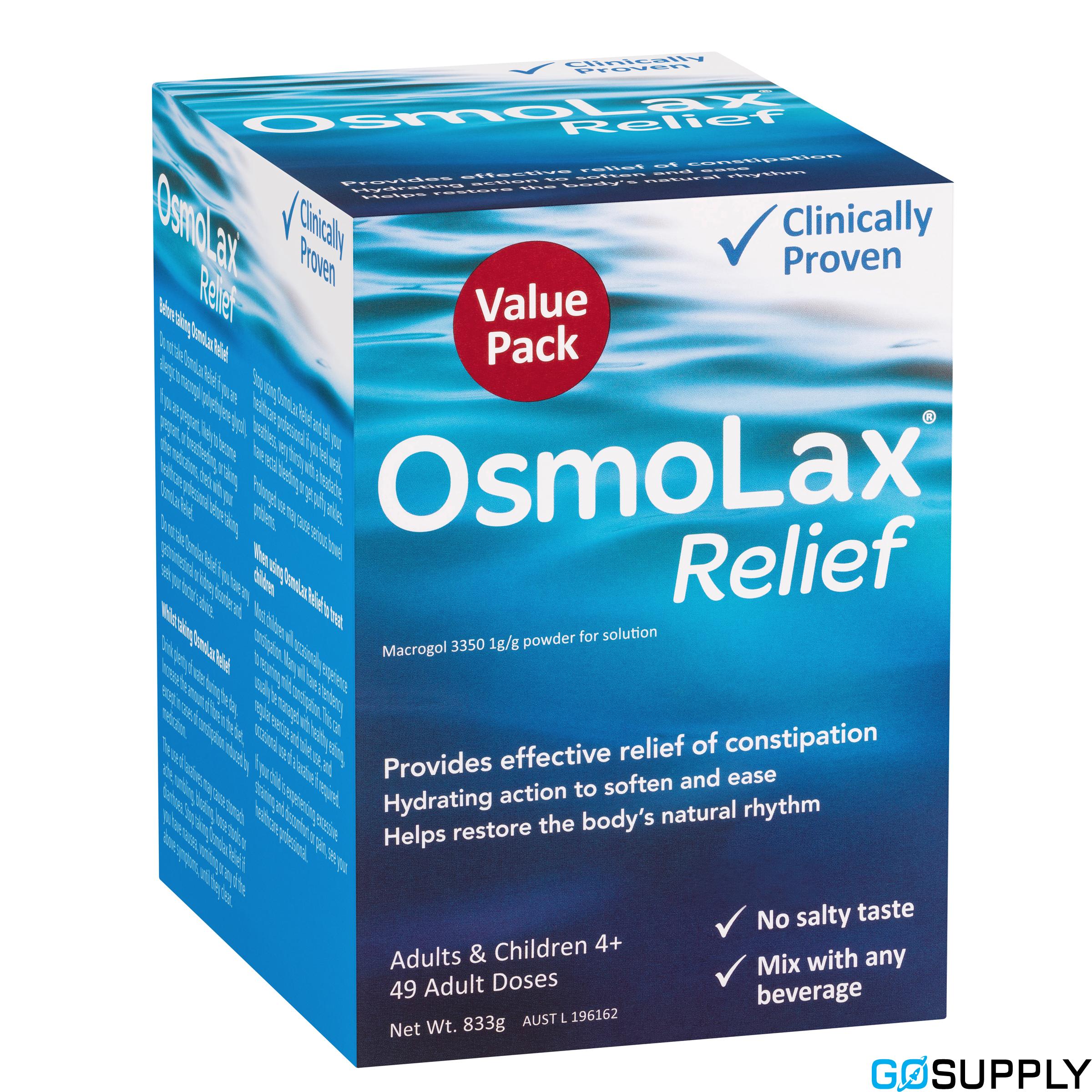 Osmolax Relief - Volume: 833g