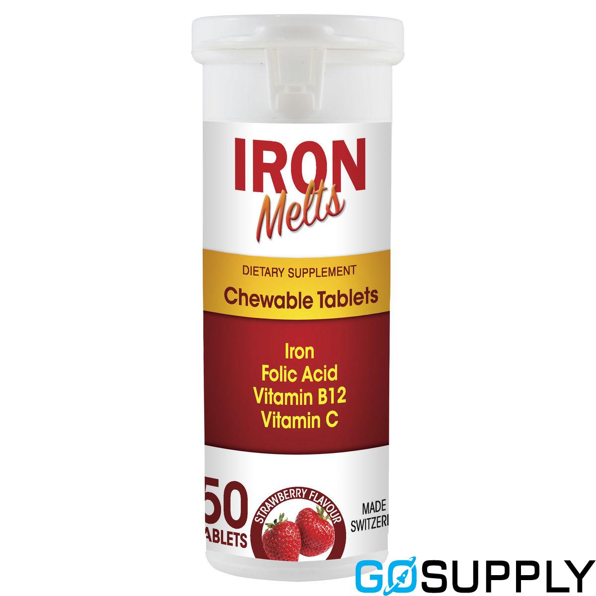 Iron Melts - Pack Size: 50 Chewable Tablets