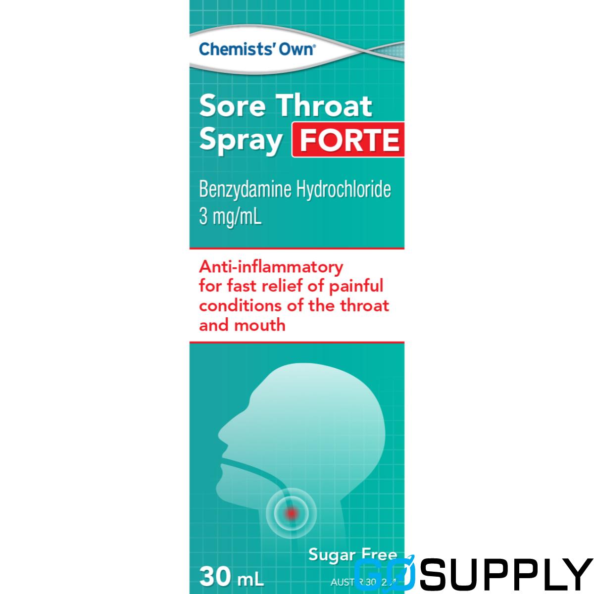 Chemists Own Sore Throat Spray - Type: Forte Volume: 30ml