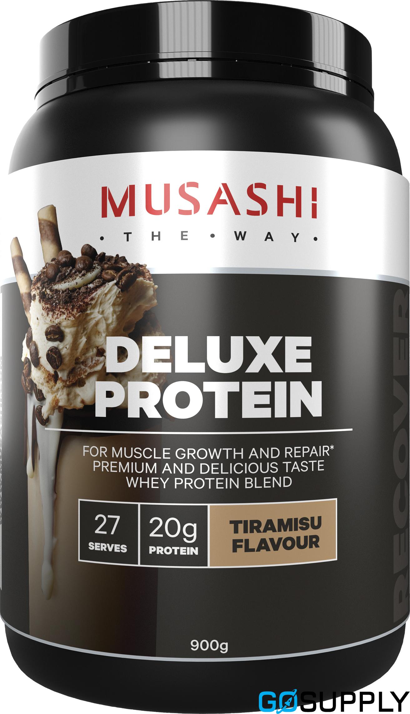 Musashi Deluxe Protein Powder - Flavour: Tiramisu Weight: 900g