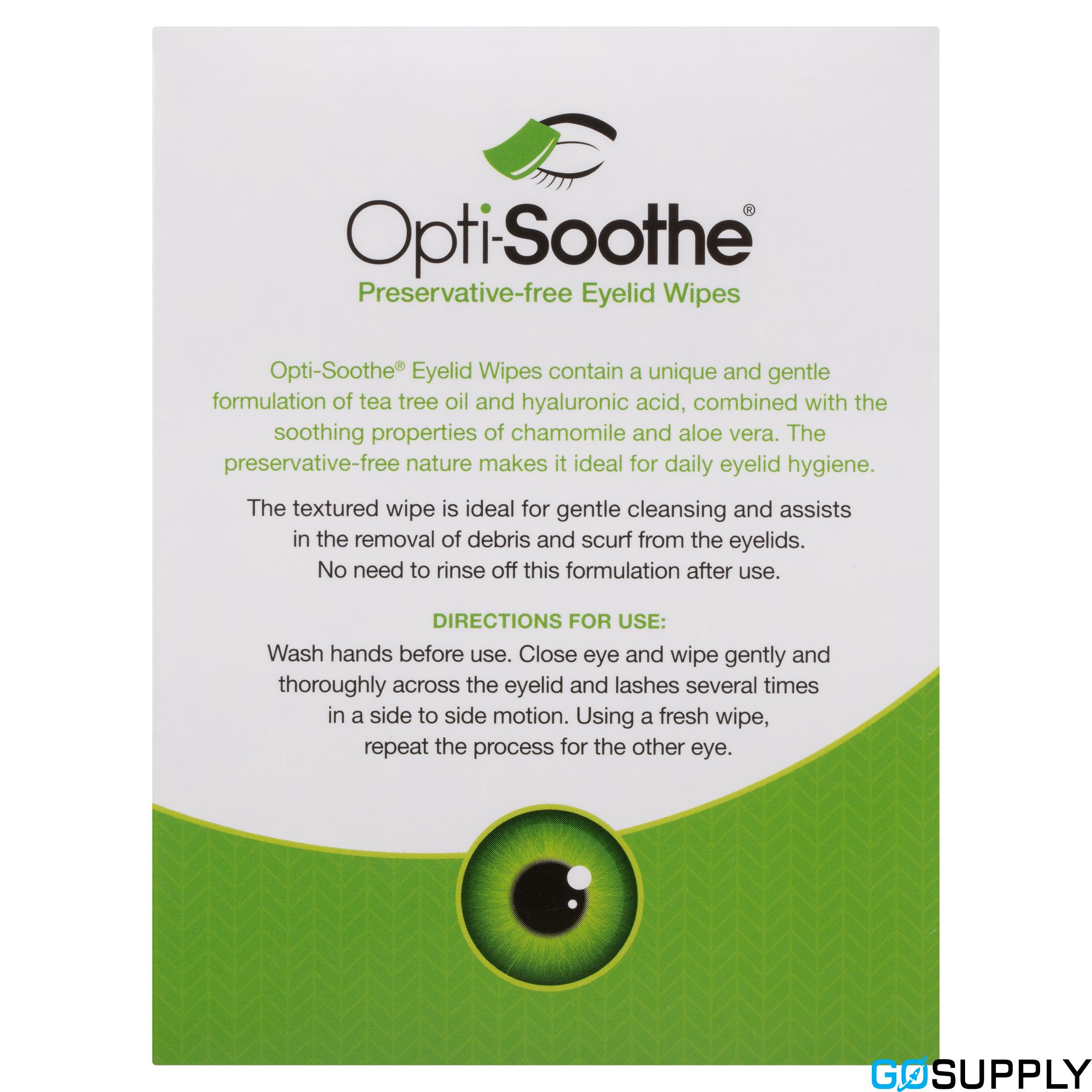 Opti-Soothe Eyelid Wipes - 30 Pack