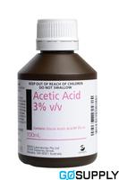 ACETIC ACID SOLN - Volume: 100ML Concentration: 3%