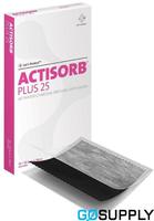 ACTISORB PLUS 25 CHARCOAL SILVER DRESSING - Size: 10.5CMX10.5CM - Packet (10 Single)