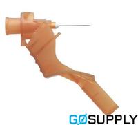 AGANI SAFETY NEEDLE - Color: Brown Gauge: 26G Length: 13MM - Packet (100 Single)