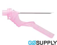 AGANI SAFETY NEEDLE - Color: Pink Gauge: 18G Length: 38mm - Packet (100 Single)