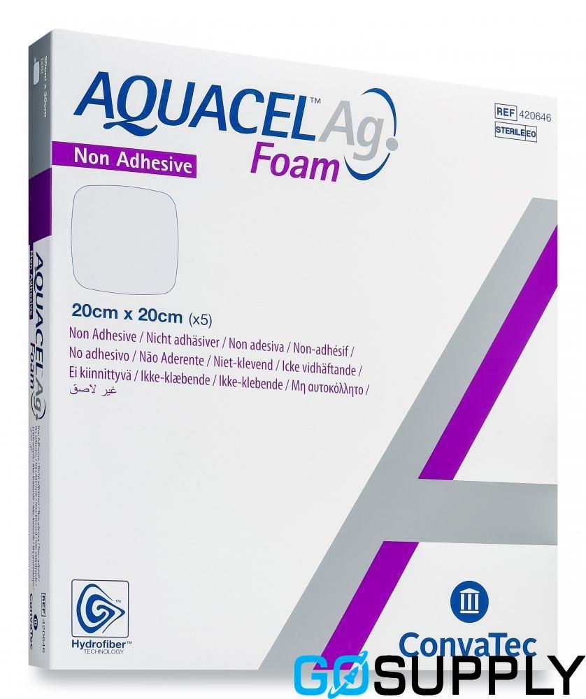 AQUACEL AG FOAM DRESSING - Size: 20CM X 20CM Adhesive: Non-Adhesive