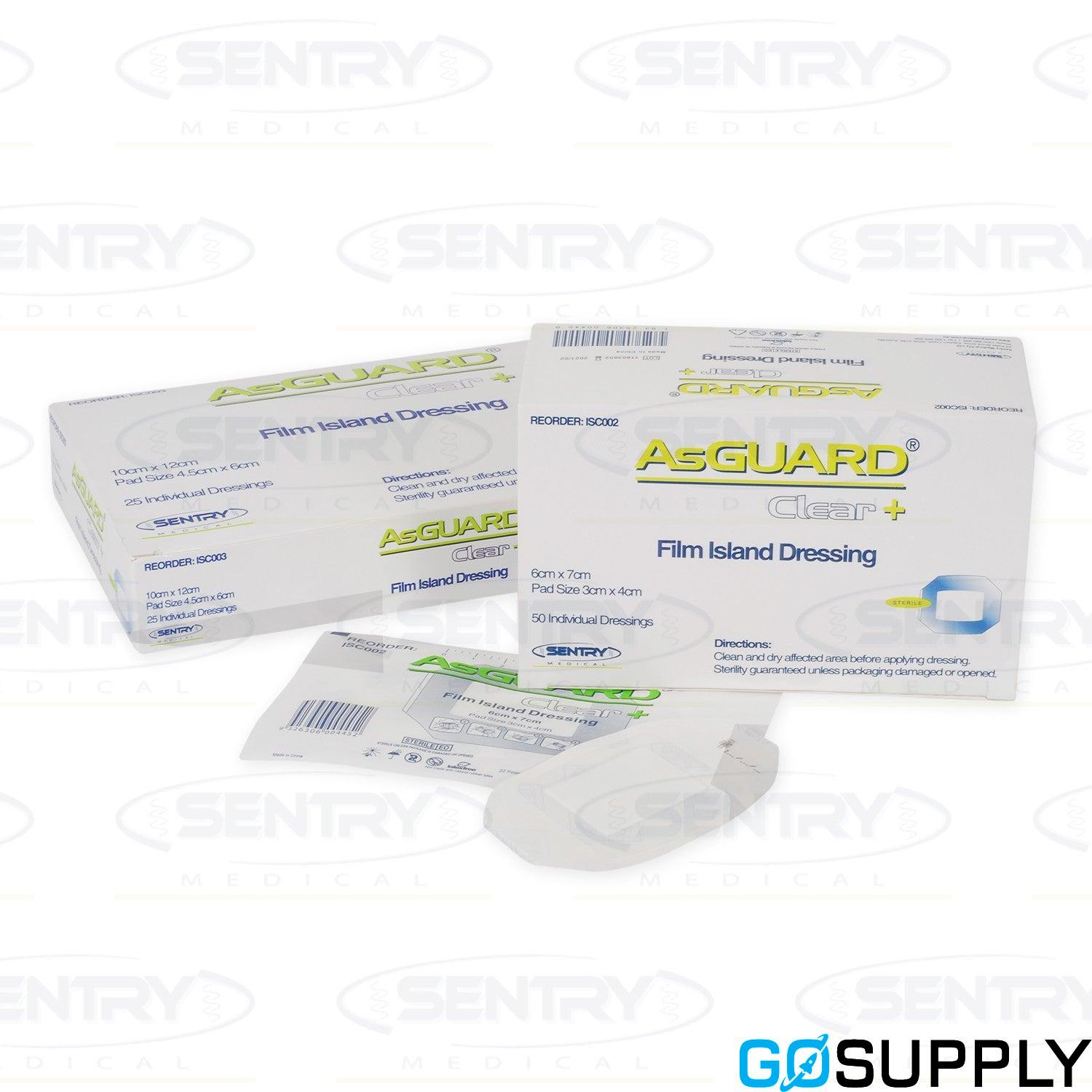 ASGUARD CLEAR FILM DRESSING - Size: 10cm x 12cm