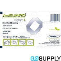 ASGUARD CLEAR FILM DRESSING - Size: 10cm x 12cm