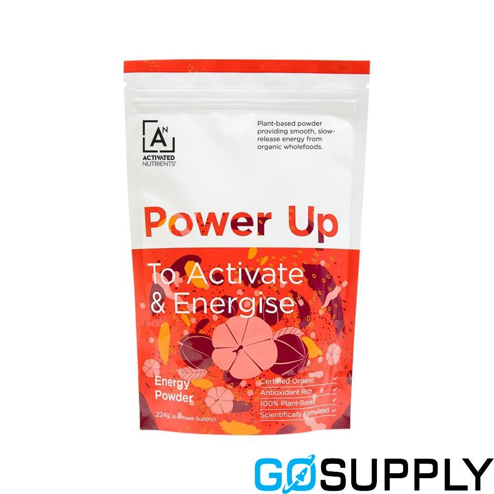 Activated Nutrients Organic Power Up Energy Powder - Weight: 224g