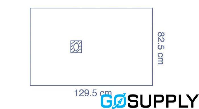 Adhesive Aperture Surgical Drape (Medium · Oval)