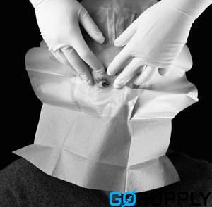 Adhesive Aperture Surgical Drape (Medium · Oval)