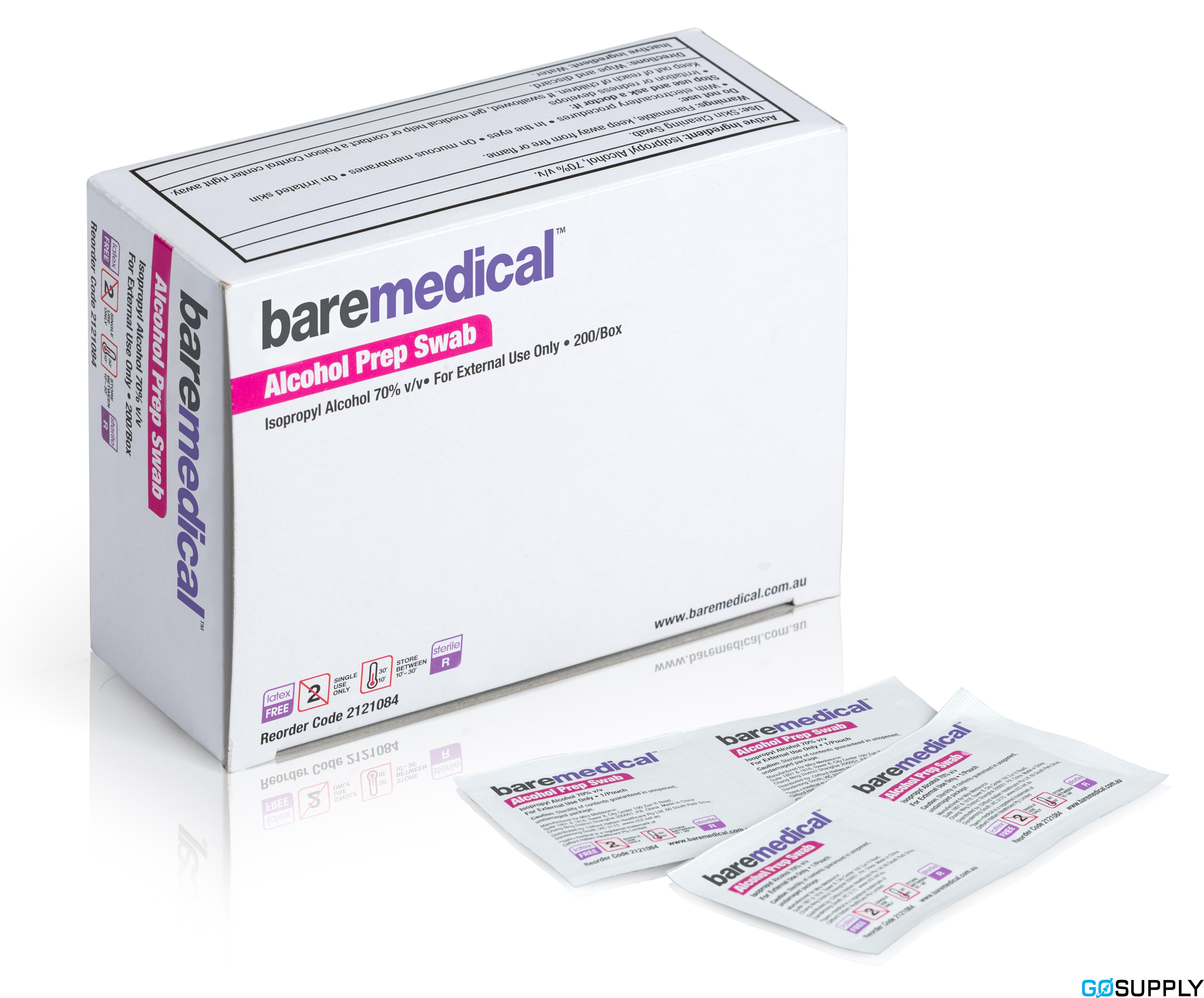 Alcohol Prep Swabs Baremedical