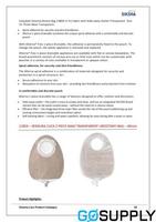 Alterna Urostomy 2-Piece Multi Chamber System, Anti reflux valve, Maxi 470ml, Pre-cut 50ml, with fold up outlet, White