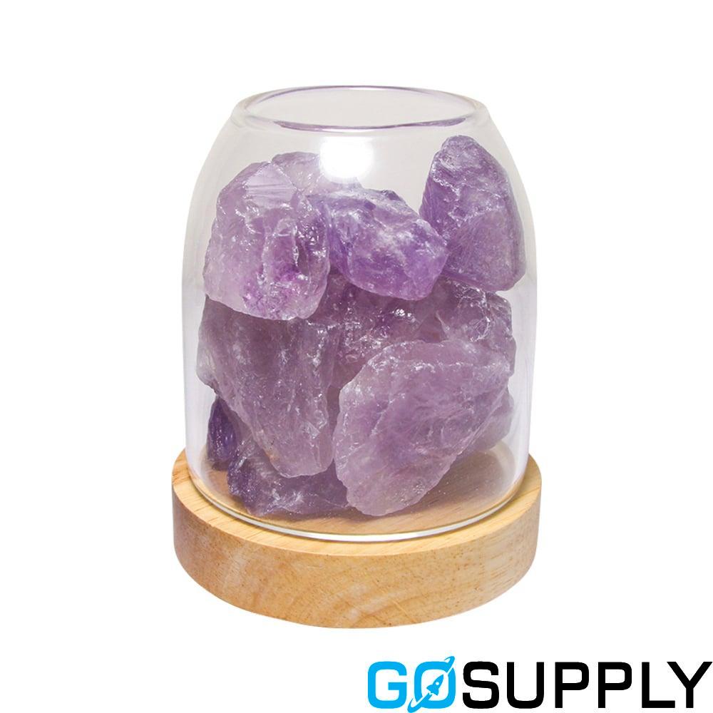 Amrita Court Aurora Crystal Diffuser - Crystal Type: Amethyst Base Material: Wooden