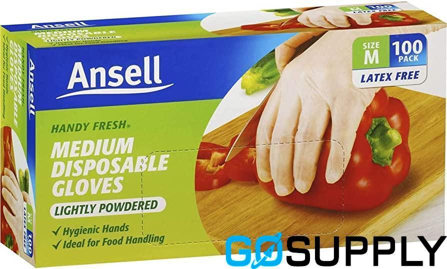 Ansell Handy Clean Disposable Gloves - Pack Size: 50 Pack Box Size: Box50