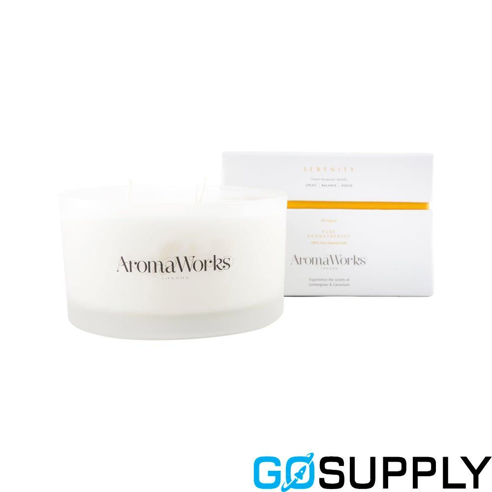 AromaWorks Candle - Size: Large Wick: 3 Wick Fragrance: Serenity