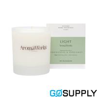 AromaWorks Light Candle - Size: Medium Weight: 220g Fragrance: Lemongrass & Bergamot