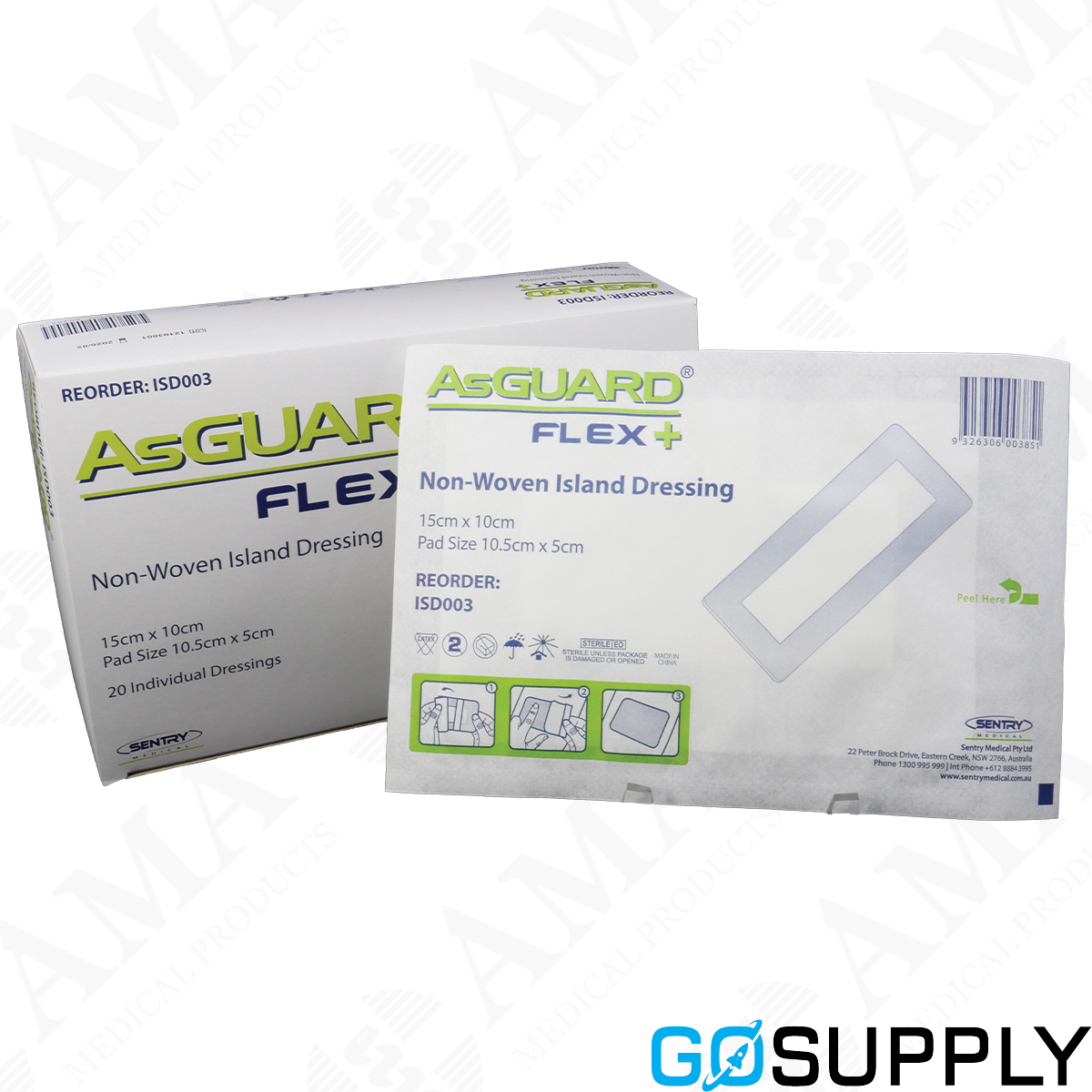 AsGUARD Flex Non-Woven Roll 15x10cm