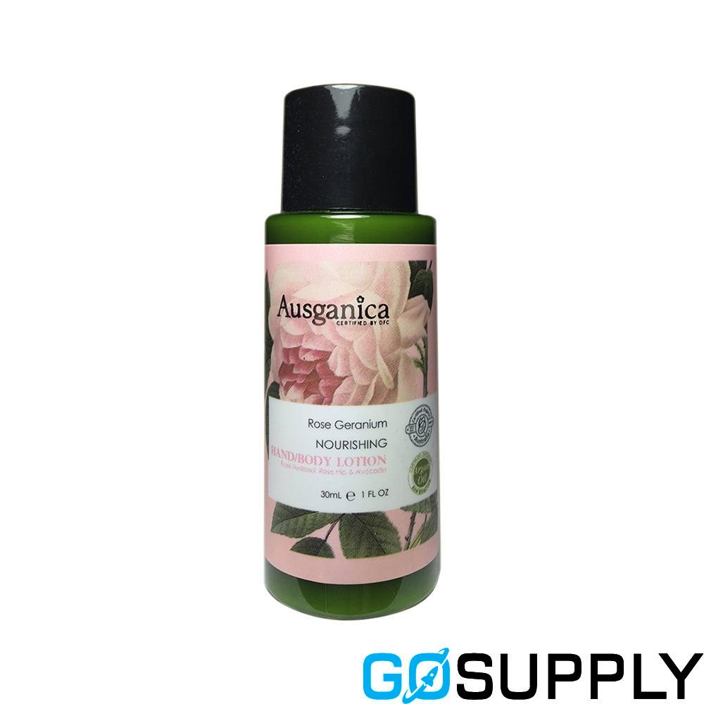 Ausganica Organic Hand/Body Lotion - Volume: 30ml Fragrance: Rose Geranium Nourishing