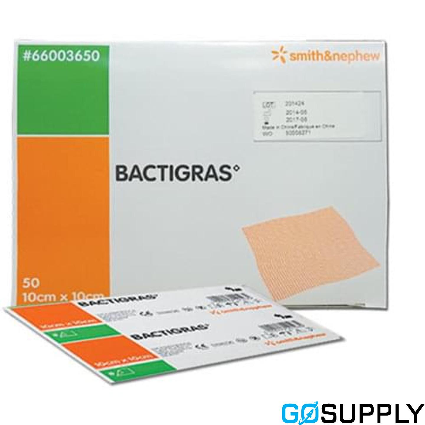 BACTIGRAS DRESSINGS - Pack size: 10 Size: 10cm x 40cm