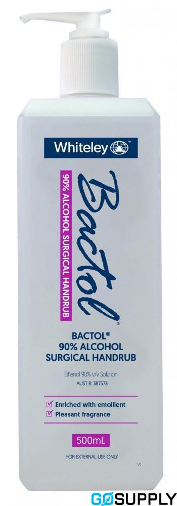BACTOL 90% ALCOHOL SURGICAL HANDRUB - Volume: 500ML