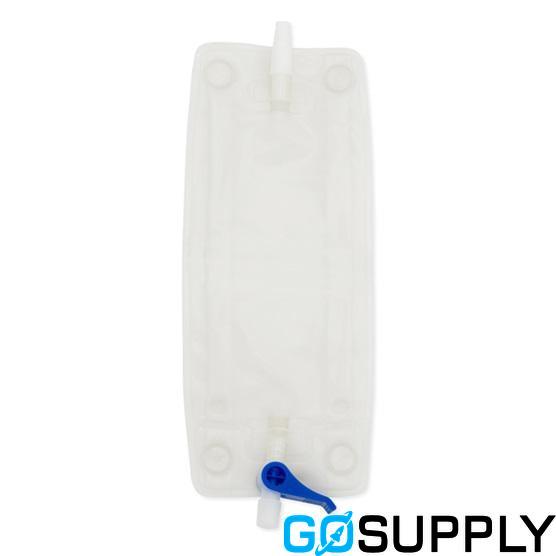 BAG URINE DRAIN LEG - Capacity: 900ML Tap Type: FLIP STYLE Sterility: STERILE Tube Length: STANDARD