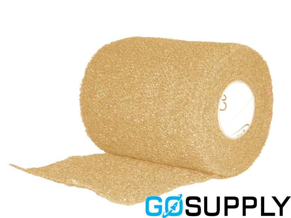 BANDAGE ELASTIC SELF ADHERENT COPLUS TAN - Size: 5CMX3M Color: TAN