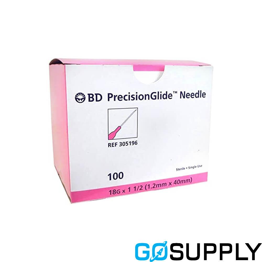 BD - Needle Draw Up 18G Blunt 40mm Thin Wall Needle Bevelled - 100