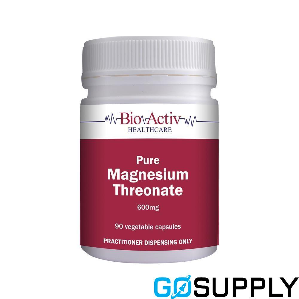 BIOACTIV HEALTHCARE PURE MAGNESIUM THREONATE - Count: 90VC Dosage: 600MG
