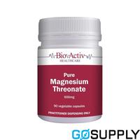 BIOACTIV HEALTHCARE PURE MAGNESIUM THREONATE - Count: 90VC Dosage: 600MG - Packet (90 Single)