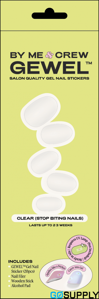 BMC GEWEL GEL NAIL STICKERS - Color: CLEAR
