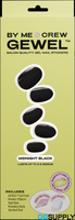 BMC GEWEL GEL NAIL STICKERS - Color: MIDNIGHT BLACK - Packet (20 Single)