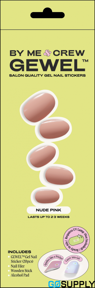 BMC GEWEL GEL NAIL STICKERS - Color: NUDE PINK